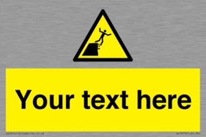 Custom Warning unstable cliff edge